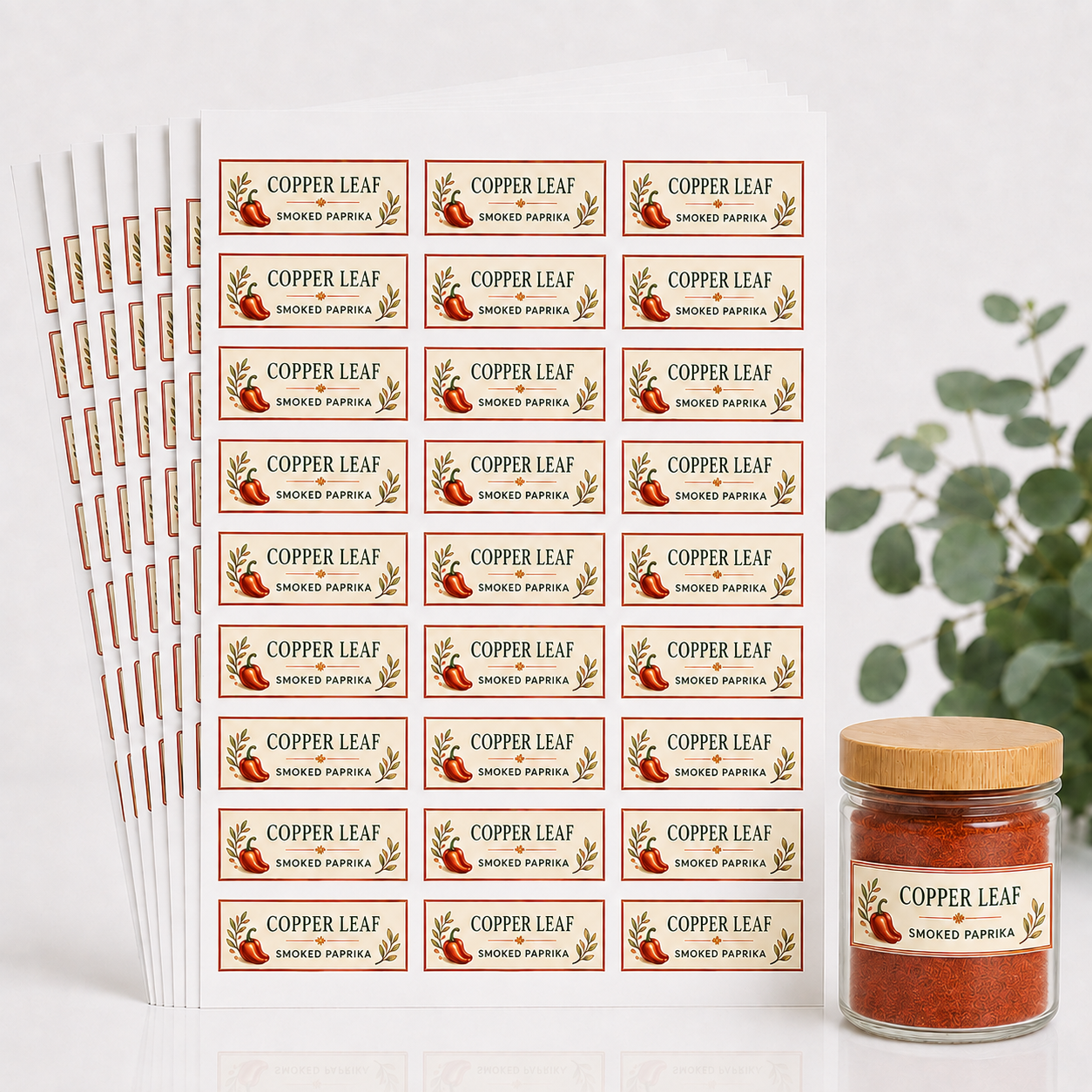 1" x 2.5" Custom Sheet Labels — Pack of 10 Sheets (270 Labels)