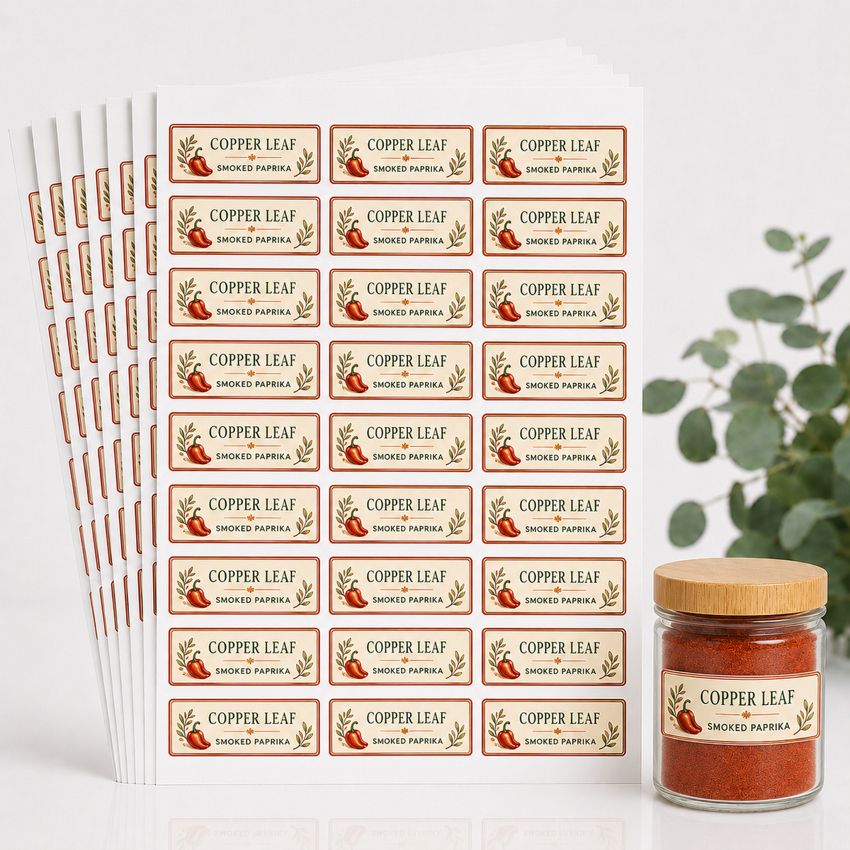1" x 2.5" Custom Sheet Labels — Pack of 10 Sheets (270 Labels)