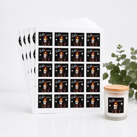 2" Custom Sheet Labels — Pack of 10 Sheets (200 Labels)