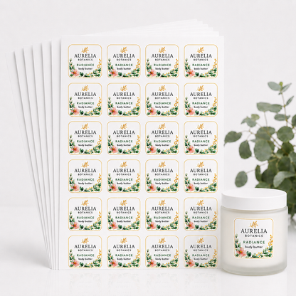 1.5" Custom Sheet Labels — Pack of 10 Sheets (240 Labels)